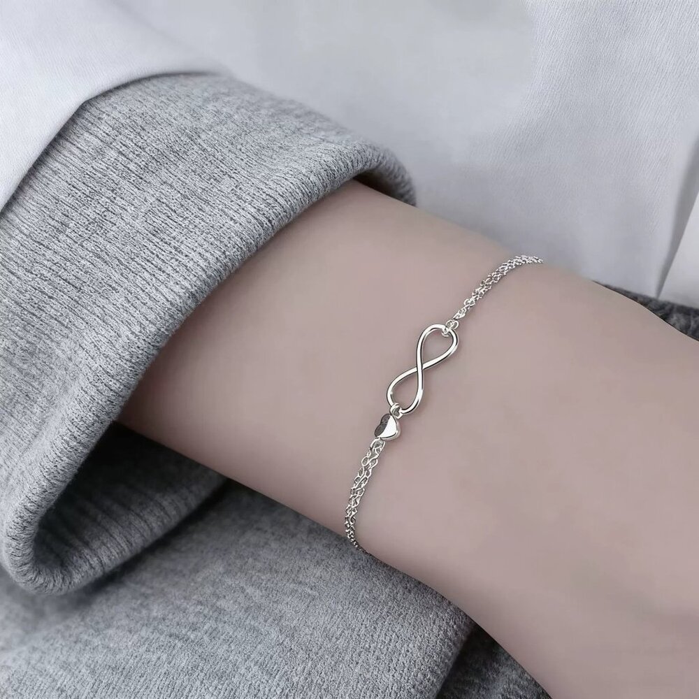 Silver Infinity Bracelet - image 1